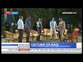 President Uhuru arrives at the president round table interview