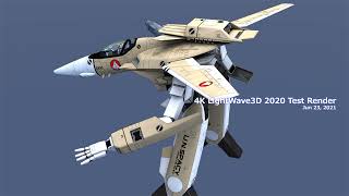 [WIP] [SDF Macross/VF-1A] 4K LightWave3D 2020 Test Render