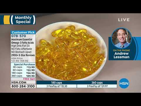 Maximum Essential Omega3  No Fishy Taste  Orange  30 Cap...