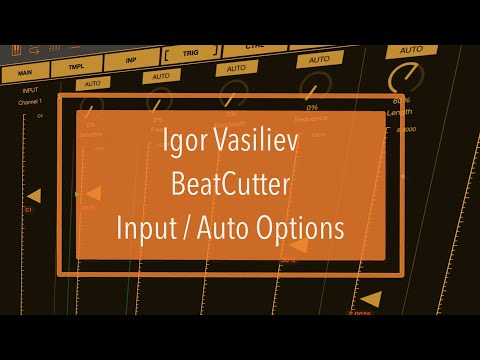 Igor Vasiliev BeatCutter - Tutorial Part 9: Input Options and Automation