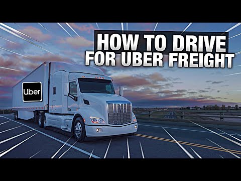Part of a video titled How To Become A Truck Driver With Uber Freight - YouTube