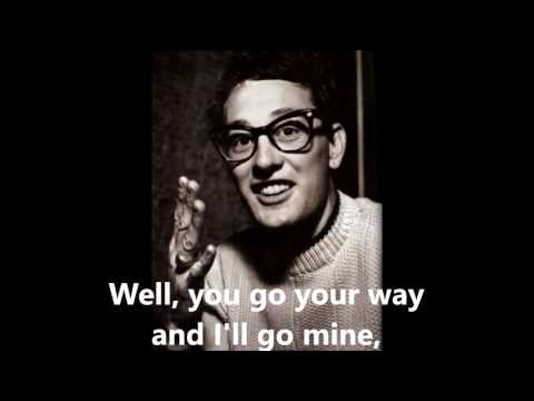 It Doesn't Matter Any More   BUDDY HOLLY (with lyrics)