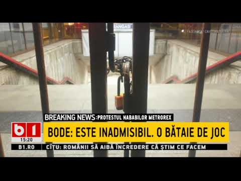 PROTESTUL NABABILOR METROREX - BODE: ESTE INADMISIBIL! O BATAIE DE JOC!_Stiri B1_26 martie 2021