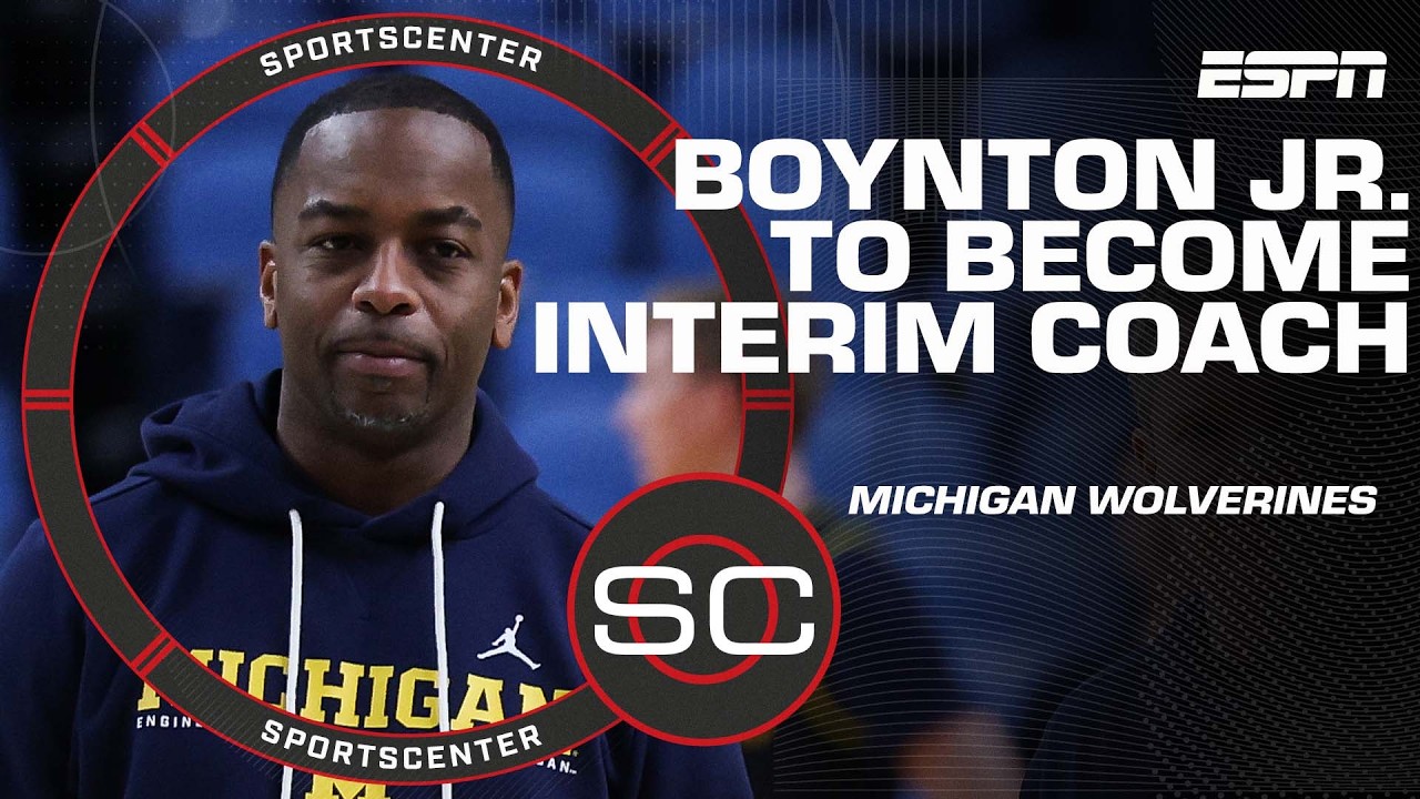 Michigan assistant Mike Boynton Jr. to become interim coach 🚨 | SportsCenter