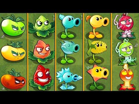 PVZ 2 | RANDOM 20 PAIR Plants Power Up! vs Robo-Cone Zombie LEVEL10!