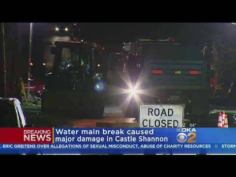Major Water Main Break Floods Homes, Cars, Damages Street