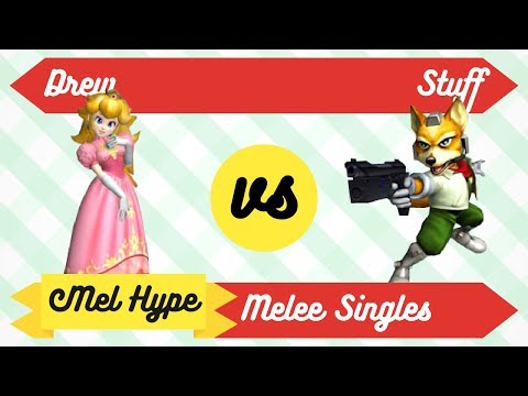 Mel Hype 3.5 - Melee Singles - Drew (Peach) vs Stuff (Fox) - Winners Semis