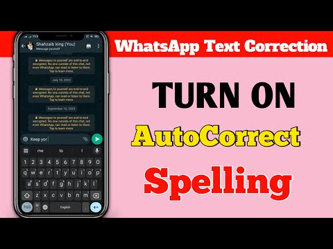 How to turn on autocorrect in whatsapp in android | How to enable autocorrect on android whatsapp