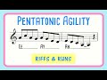 Pentatonic Riffs and Runs Vocal Warm Up | Vocal Agility Ee Ay Ah