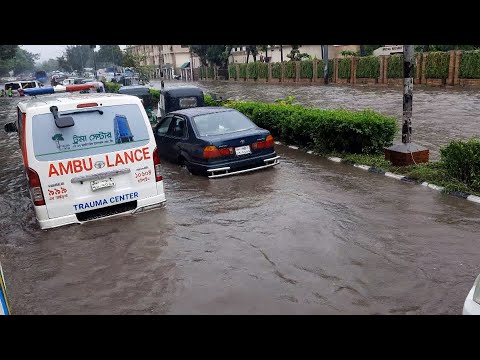 ঝুম বৃষ্টিতে রাজধানীর বেশীরভাগ সড়ক জলাবদ্ধতা | ETV News