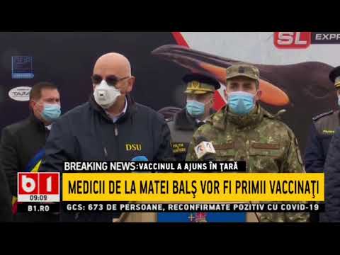 STIRI B1 ORA 9.00 DIN 26 DEC 2020 - VACCINUL A AJUNS LA INSTITUTUL CANTACUZINO