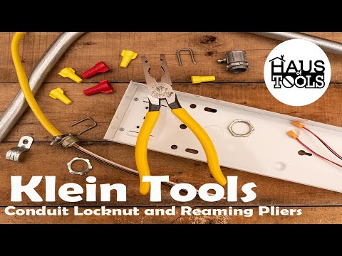 Klein Tools D333-8 Conduit Locknut and Reaming Pliers