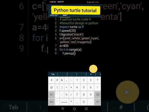 Python Turtle Code Python Tutorial Using Pydroid App