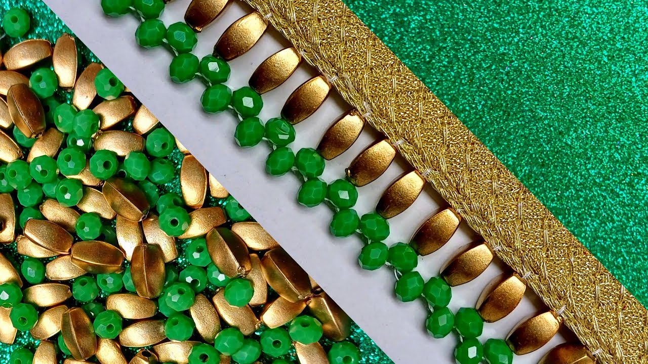 Simple, beautiful and very practical embroidery tutorial#DIY💚⚘️💚