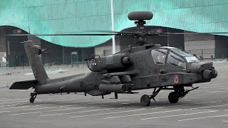 AH-64 Apache Helicopter Engine Startup and Takeoff