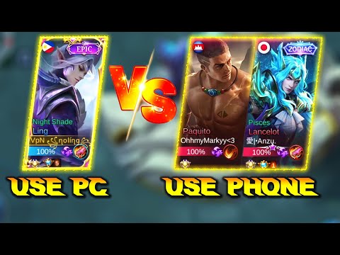 LING PLAY ON PC VS PRO LANCELOT & PAQUITO | Win or Lose - MLBB