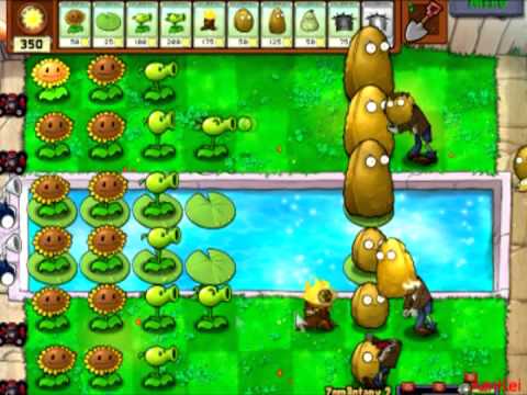 Plants Vs. Zombies - ZomBotany 2  (8 plants only, no upgrades) (audio commentary)
