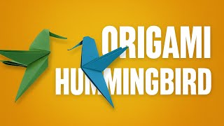 Origami Hummingbird Tutorial 🕊️ | Easy, Beautiful, and Fun to Fold ! - Aadrit's Origami