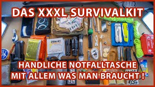 Das XXXL Survival Kit - Handliche Notfalltasche, mit allem Zubehör, was man im Notfall benötigt