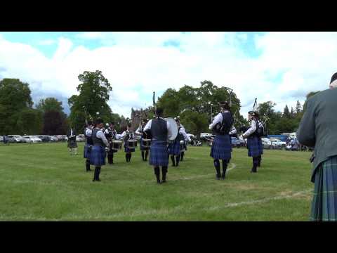 Kinross and District Pipe Band Strathmore Highland Games Glamis Castle Angus Scotland