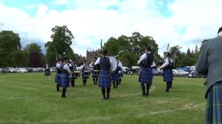 Kinross and District Pipe Band Strathmore Highland Games Glamis Castle Angus Scotland
