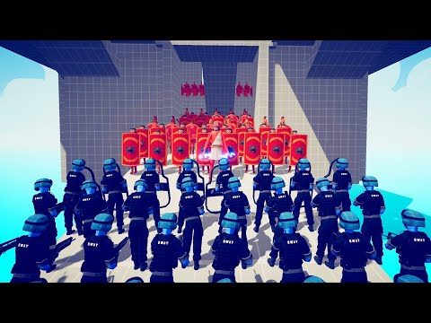 SWAT vs 100 Units - Totally Accurate Battle Simulator TABS