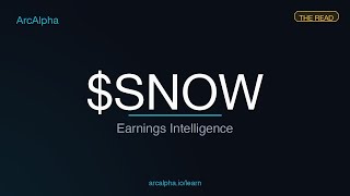 SNOW — Earnings