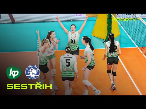 VK Královo Pole Brno vs. Volejbal Přerov 3:0 | Extraliga ženy | SESTŘIH