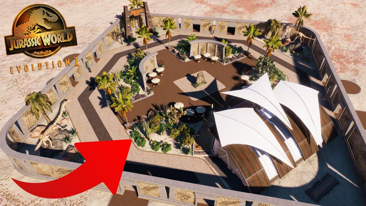 Trouble Starting A New Park Build? HOW TO BUILD THE BEST PARK ENTRANCE | Jurassic World Evolution 2