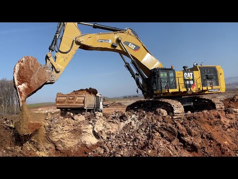 Caterpillar 6015B Excavator Loading Trucks With Two Passes - Sotiriadis Mining Works