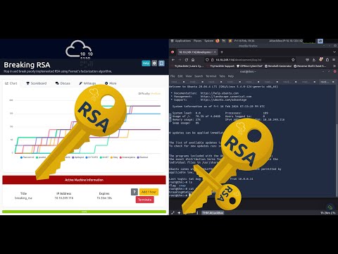 Breaking RSA with Python | Fermat's Factorization Attack . A TryHackMe Challenge