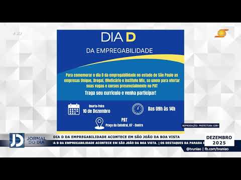 DIA D DA EMPREGABILIDADE ACONTECE EM SÃO JOÃO DA BOA VISTA