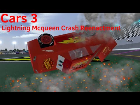 Cars 3 Movie Lighting McQueen Los Angeles Crash Roblox Reenactment (Most Popular Video)