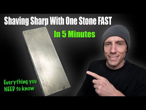 How To Sharpen A Knife In About 5 Minutes With ONE Stone | EVERYTHING YOU NEED TO KNOW FAST! 2023