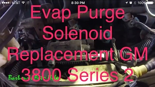 How to replace an evaperative emission purge solenoid on a GM 3.8L V-6 series 2