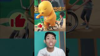Download lagu the yellow dino nalong riding a bicycle #shorts #animation #viral mp3