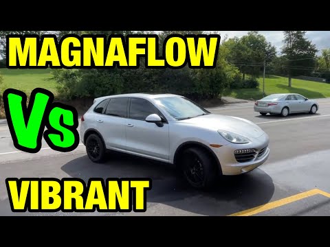 Porsche Cayenne S 4.8L V8: VIBRANT BOTTLE RESONATOR Vs MAGNAFLOW MAGNAPACK!