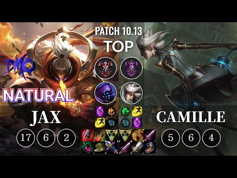 DMO Natural Jax vs Camille Top - KR Patch 10.13