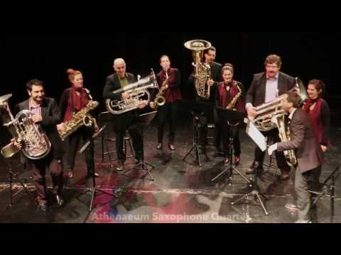 Athenaeum Saxophone Quartet + too... Bass Quintet - Concert 4+5=9. [HD]