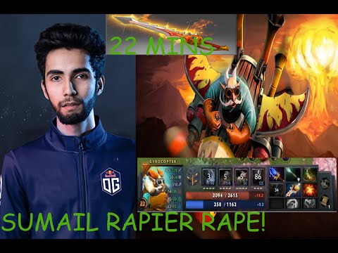 OG SUMAIL GYROCOPTER DIVINE RAPIER IS READY RAPE EVERYONE|7.25 Patch Dota2  #Dota #Dota2 #OG #Sumail