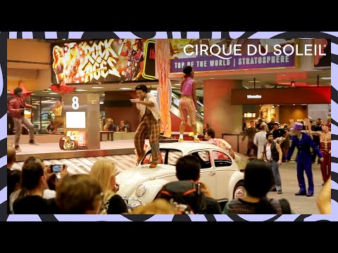 The Beatles LOVE Surprise Airport Anniversary Performance | Cirque du Soleil