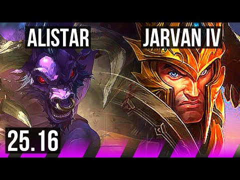 ALISTAR & Lucian vs JARVAN IV & Kai'Sa (SUP) | 1/0/22 | KR Master | 25.16