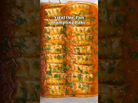 Viral One Pan Dumpling Bake 🥟✨ Easy Dinner Recipe You’ll Crave!
