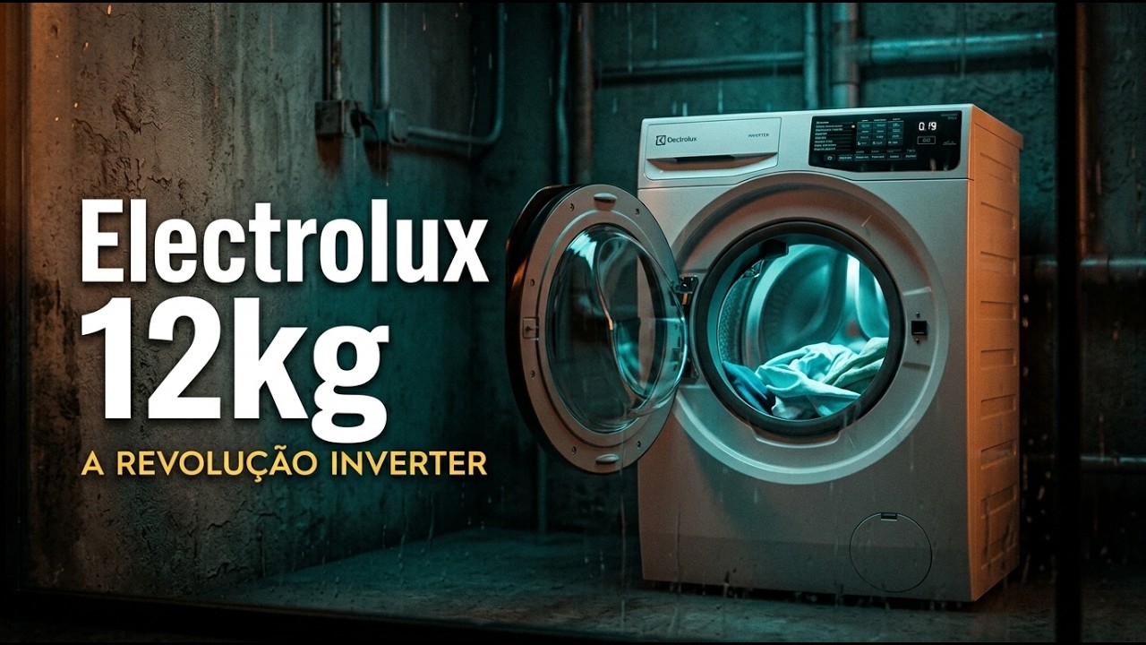 Miniatura da avaliação em vídeo de Máquina De Lavar Frontal Electrolux LFC12 12kg Cinza Ônix