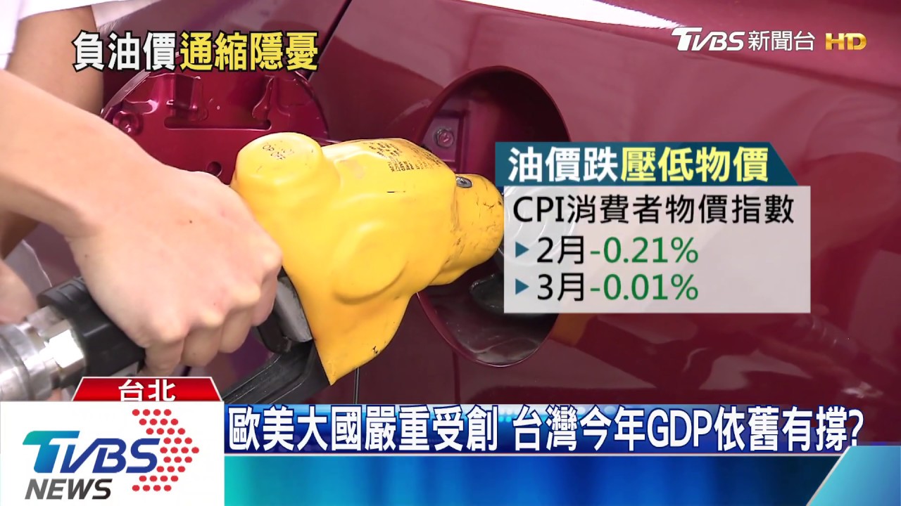 需求銳減油價跳水! 物價負成長 台灣通縮隱憂起?