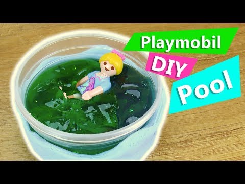 Playmobil deutsch | SCHLEIM Swimming POOL selber machen | Mini Schwimmbad Hannah Vogel | Aquapark