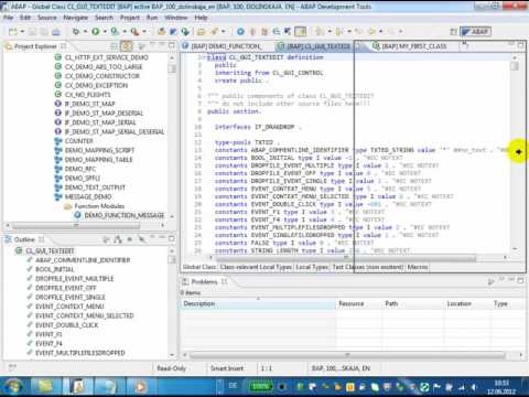 ABAP in Eclipse Tutorials - Multi document Editor