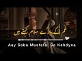 Aye Saba Mustafa Saya Kehdyna Heart Touching Naat Slow Reverb Lyrics 2024