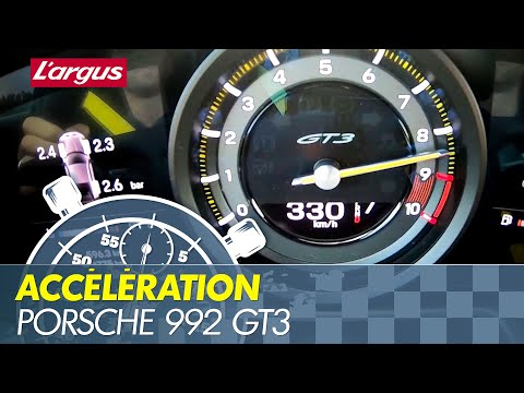 0-330 : Porsche 911 GT3 (992) ACCELERATION & TOP SPEED !