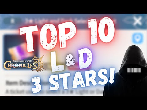 BEST LIGHT & DARK 3 STAR MONSTERS in SUMMONERS WAR CHRONICLES! Use that L&D Ticket Wisely!